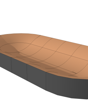 SURFSKATE BOWL WAVERAMP – MEDIUM (option 2)