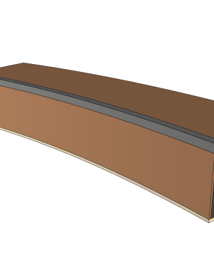 CURVED LEDGE 200cm (WATERPROOF)