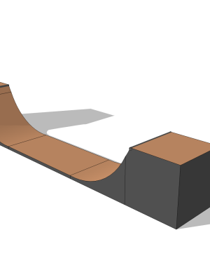 EXTENSIÓN MINIRAMP 120cm Alto 1 MÓDULO (WATERPROOF)