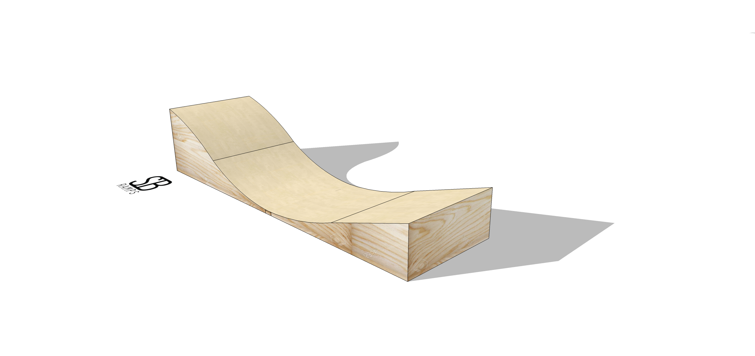 EXTENSIÓN SURFSKATE WAVERAMP 1 MÓDULO (MADERA)