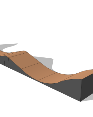 EXTENSIÓN SURFSKATE DOBLE WAVERAMP 1 MÓDULO (WATERPROOF)