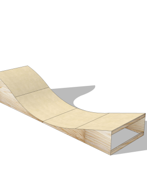 EXTENSIÓN SURFSKATE WAVERAMP 1 MÓDULO (MADERA)