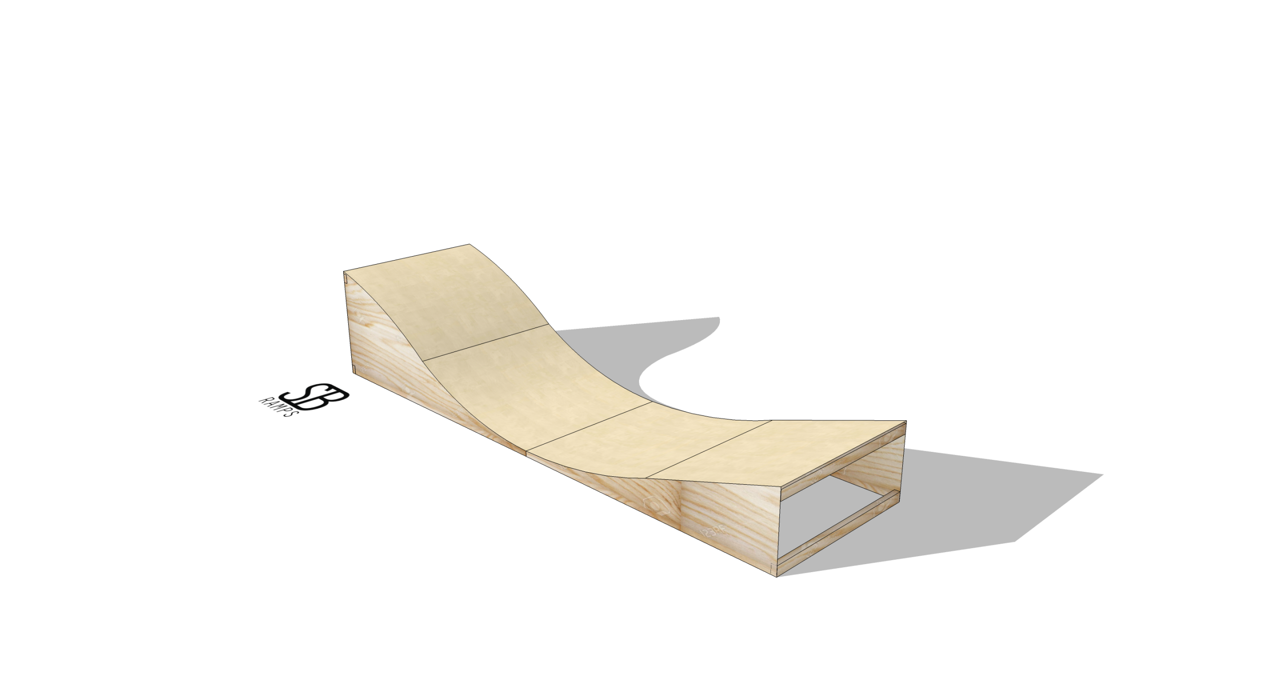 EXTENSIÓN SURFSKATE WAVERAMP 1 MÓDULO (MADERA)