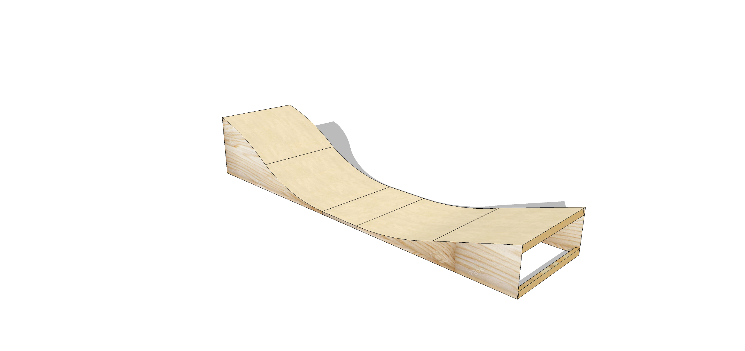 EXTENSIÓN SURFSKATE WAVERAMP 1 MÓDULO (MADERA)